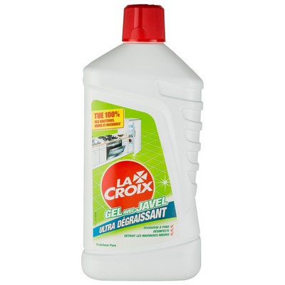 Nettoyant Ménager La Croix Gel Désinfectant Javel Ultra dégraissant Fraîcheur pure - 1L