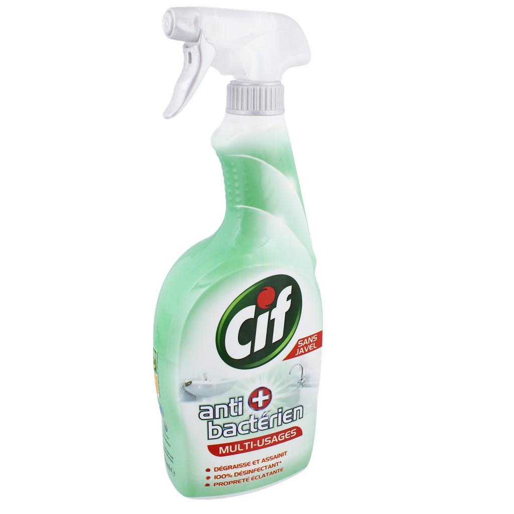 Cif Spray Désinfectant Antibactérien Multi-Usages sans Javel 750ml