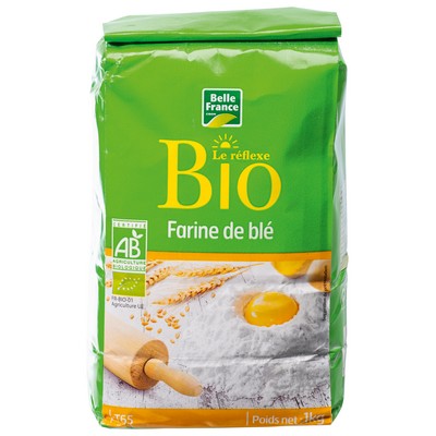 Organic Wheat Flour T65 Belle France 1kg