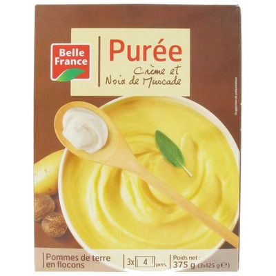 Creamy Mashed Potatoes with Nutmeg 3 Sachets Belle France 375g