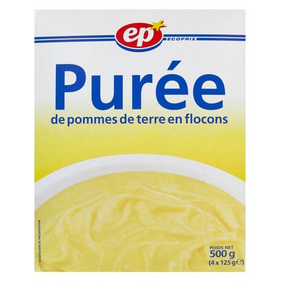 4 MASHED POTATOES BAGS 500G MAMIE* EP