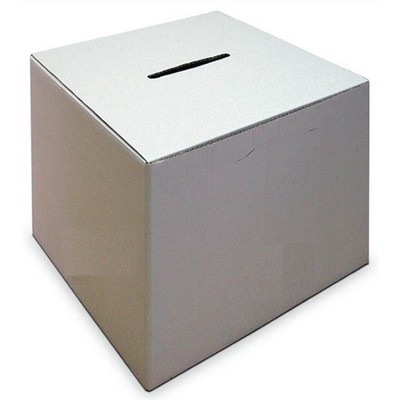 White Birthday Card Box 30x30x30