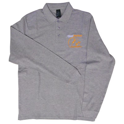 POLO GRIS MANCHE LONG CMKT M