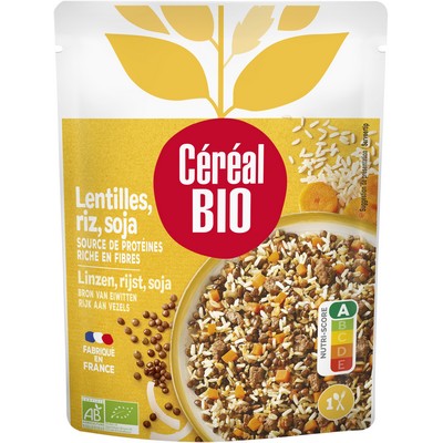 ORGANIC Lentils Rice Soy Doypack 250g