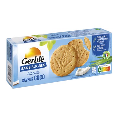 GERBLE SANS SUCRES SABLE SAVEUR COCO 132G