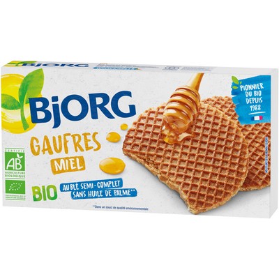 BJOR Biscuits gaufres miel 175g bio