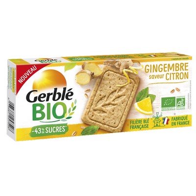 GERBLE BIO SABLE CITRON GINGEMBRE 132G