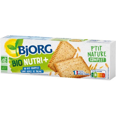 BJOR Nutri+ Little Wholegrain Nature Biscuits 200g Organic