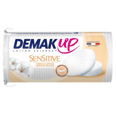 Oval Sensitive Cotton Pads x48 DEMAK'UP