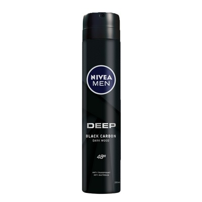 Déodorant Spray Homme Anti-transpirant 72h DEEP DARKWOOD NIVEA MEN Le spray de 200ml