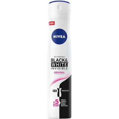 Déodorant Spray Anti-transpirant Black & White Original NIVEA le spray de 200ml