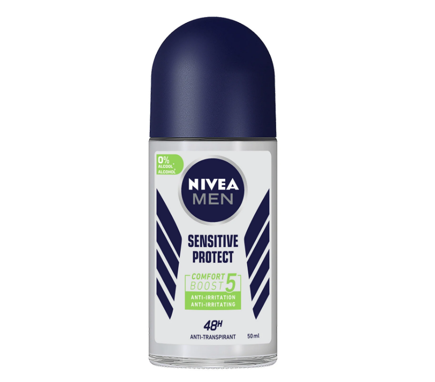 Déodorant Bille Homme Anti-transpirant 48H Sensitive NIVEA MEN le roll-on de 50ml