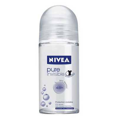 Déodorant Bille Anti-transpirant 48H Pure Invisible NIVEA le roll-on de 50ml