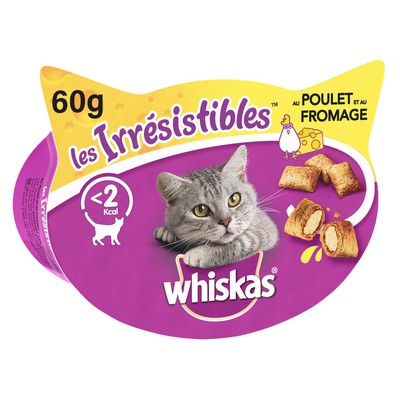 ST60G IRRESISTIBLE POU/FROMAGE WHISKAS