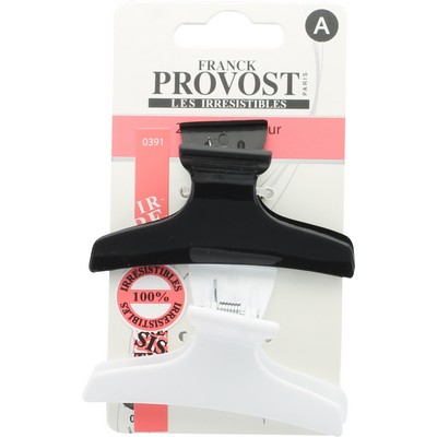 Set of 2 Hair Clips WHITE/BLACK Franck Provost