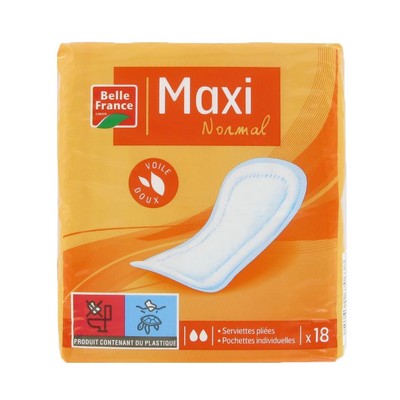 BELLE FRANCE Serviette Classique Normale pliée x18