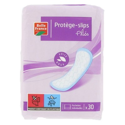 BELLE FRANCE Fluff Folded Pantyliners x30