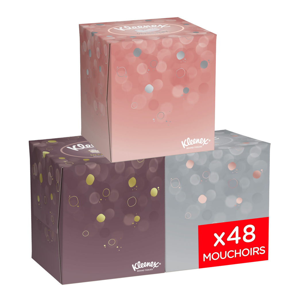 Kleenex® Cubic Box Tissues - Ultra Soft x48