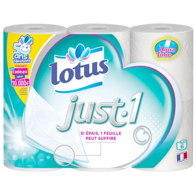 Papier toilette Lotus Just1 x6