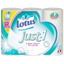 6 ROLLS OF TOILET PAPER AQUAT JUST-1 LOTUS