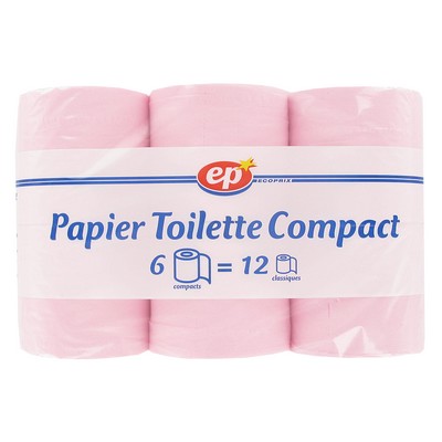 Papier toilette 6 rouleaux 280 feuilles 2 épaisseurs ECO PRIX