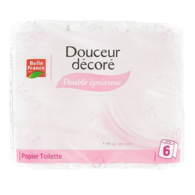 Belle France Decorated Toilet Paper x6 2-ply 140 sheets