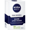 Baume Après-rasage Homme Peau Sensible 0% alcool NIVEA MEN le flacon de 100ml