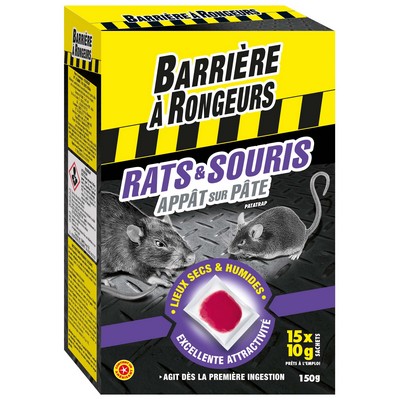 BT15X10G RAT & MOUSE PASTE BAIT S/P ALGOFLASH