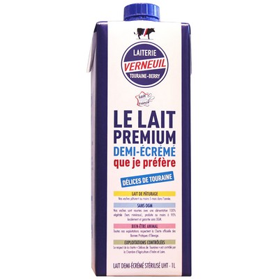 BK Semi-Skimmed Milk 1L Verne