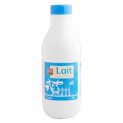 Belle France UHT Semi-Skimmed Milk 1L Bottle
