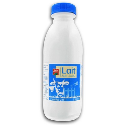 LAIT 1/2 ECREME STERILISE UHT BF BTLE 6 X 50 CL