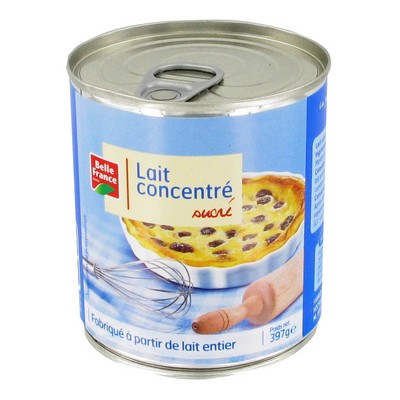 LAIT CONCENTRE SUCRE BF BOITE 397 G