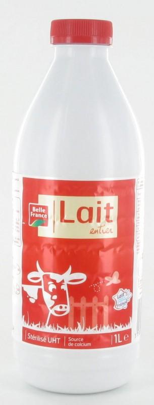 Belle France Whole UHT Sterilized Milk Bottle 1L