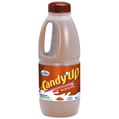 Candy'Up Chocolate 1L Bottle – UHT Sterilized Chocolate Milk Drink Enriched with Vitamin D