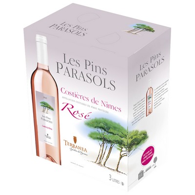 BIB 3L COSTIERES NIMES ROSE PINS