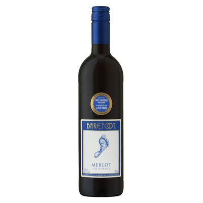 B 75CL RGE MERLOT 13.5[BAREFOOT