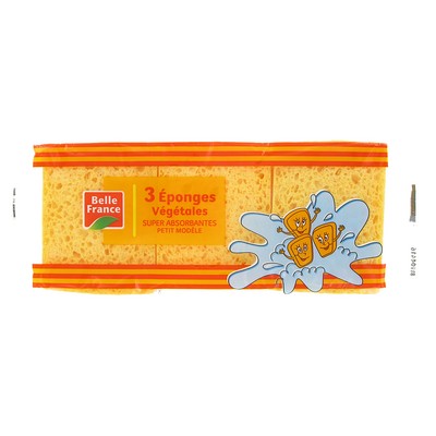 Belle France Trio Small Plant-Based Sponges