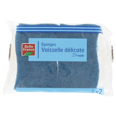 2 Delicate Scrubbing Sponges Belle France