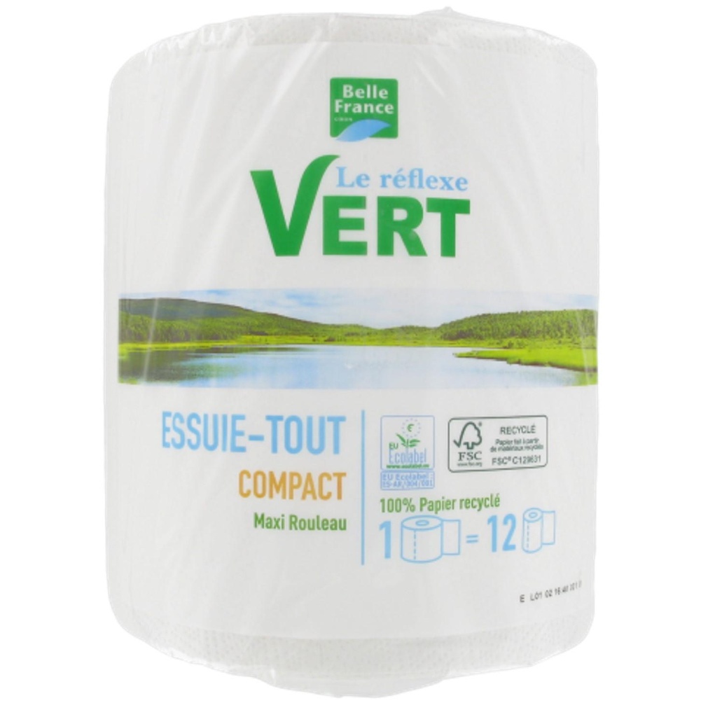 Maxi Ecolabel Paper Towel Roll 1x500 2-Ply