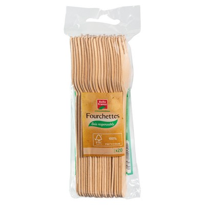 BELLE FRANCE Wooden Forks (Pack of 20)