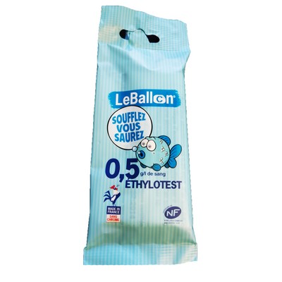 ETHYLOTEST 0.5 fr mini   FLOWPACK BLEU