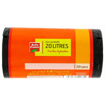 20L Trash Bags with Traditional Tie