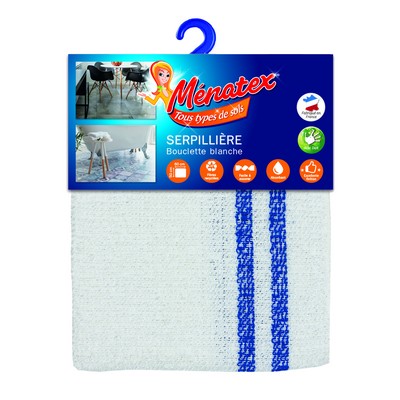 50x60cm White Boucle Mop