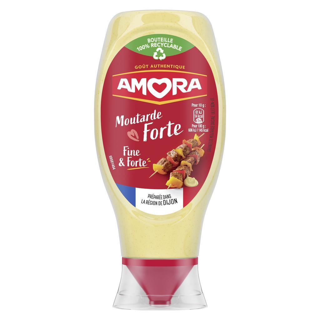 Amora Smooth & Strong Mustard Squeezy Bottle 460g