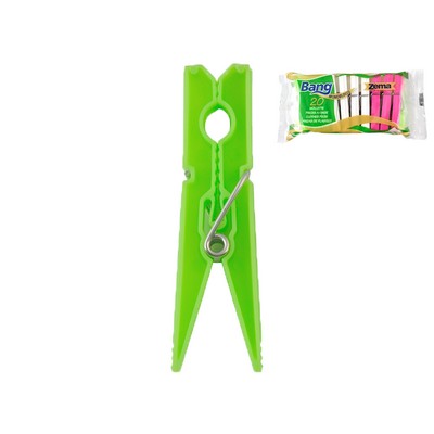 Pack of 20 Small White Clothespins