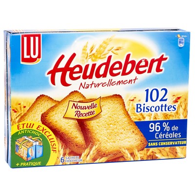 Heudebert Biscotte Nature 102T 830g