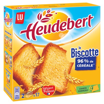 BISCOTTE 34SLICES PLAIN.HEUDEBE