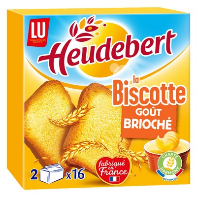 Heudebert Brioche-Style Rusks 32 Slices 290g