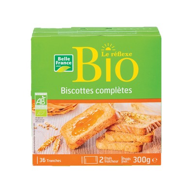 BISCOTTE COMPLETE X 36 TRANCHES BIO BF ETUI 300 G