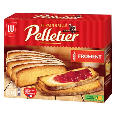 Pelletier Toasted Wheat Bread 24 Slices 500g
